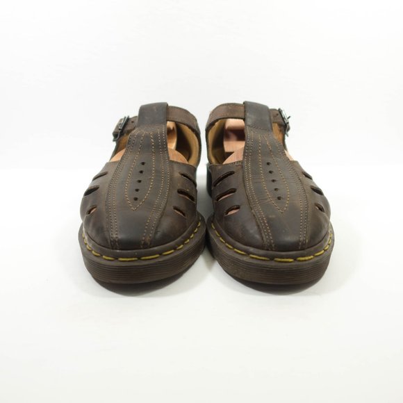Dr Martens England Made Leather T-Strap Sandal Shoes - Men\'s Size 9 UK / 10 US main image 11